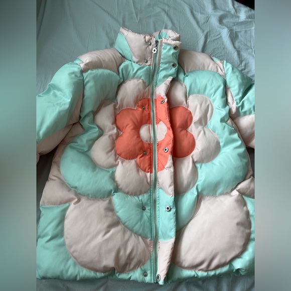 YITAI Pastel Bloom Quilted Puffer Jacket, Size XL (regular fit) - Picture 4 of 8